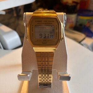 Casio retro style watch with step tracker